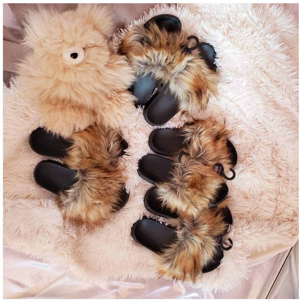 Faux Fur Slide/Slipper LAST Pair Sz 6 - Picture 6 of 6